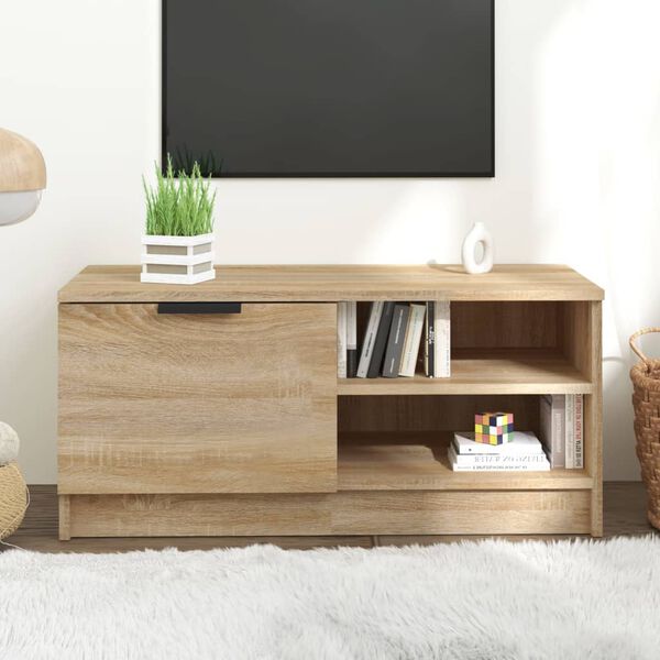 vidaXL Mobile Porta TV Rovere Sonoma 80x35x36,5cm in Legno Multistrato