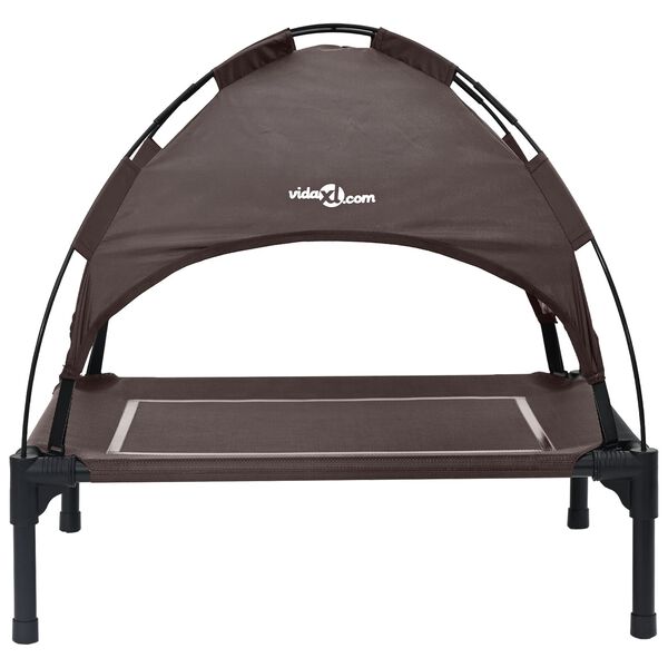 vidaXL Letto per Cani Marrone 63 x 49,5 x 60 cm Acciaio