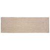 vidaXL Tappeto da Area Naturale e Bianco 80 x 200 cm Juta