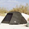 vidaXL Tenda da Pesca per 3 Persone Marrone Impermeabile