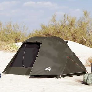 vidaXL Tenda da Pesca per 3 Persone Marrone Impermeabile
