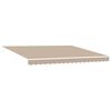 vidaXL Tenda Retrattile Beige 4 &times; 3 m Tela e Alluminio