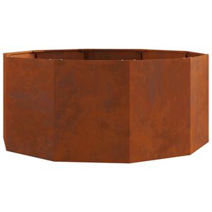 vidaXL Fioriera Ruggine 120 x 120 x 50 cm