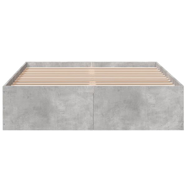 vidaXL Giroletto Grigio Cemento 135x190 cm in Legno Multistrato