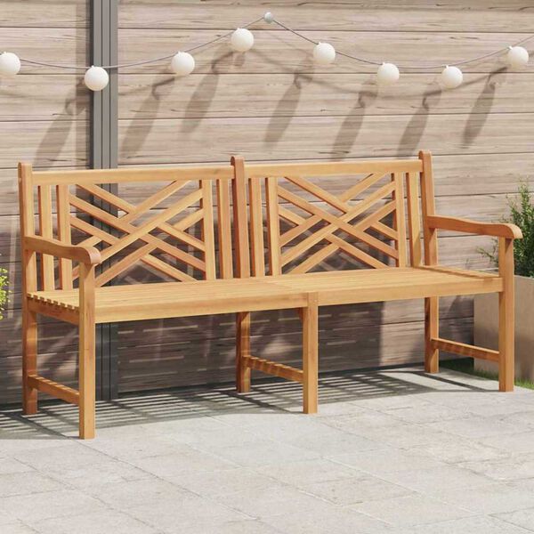 vidaXL Panchina da giardino Marrone 180 x 60 x 90 cm