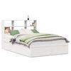 vidaXL Letto senza Materasso Bianco 140x190 cm Legno Massello di Pino