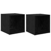 vidaXL Set mobile TV 2 pcs Nero Legno ingegnerizzato