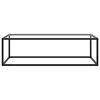 vidaXL Tavolino da Salotto Nero con Vetro Temperato 120x60x35 cm