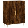 vidaXL Credenza Rovere Fumo 69,5x34x180 cm in Legno Multistrato