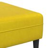 vidaXL Divano con cuscino 3 pcs Giallo Velluto