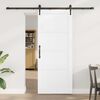 vidaXL Porta scorrevole ORKDAL Bianco 83 x 202 cm Pino massello