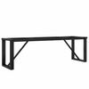 vidaXL Telaio Gambe a O per Tavolino da Salotto 140x30x43cm in Acciaio