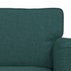 vidaXL Divano 2 pcs Verde Scuro 144 x 80 x 85 cm Tessuto