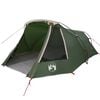 vidaXL Tenda Tunnel per 3 Persone 3 persona Verde e Bianco