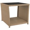 vidaXL Set da Pranzo da Giardino 3 pz con Cuscini Beige in Polyrattan