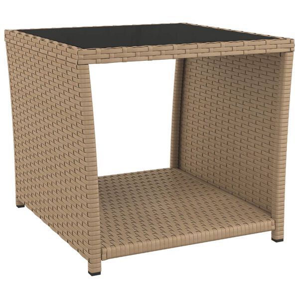 vidaXL Set da Pranzo da Giardino 3 pz con Cuscini Beige in Polyrattan