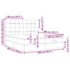 vidaXL Struttura Letto Pouf con Materassi 200x200 cm in Tessuto