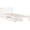 vidaXL Letto senza Materasso Bianco 90x200 cm Legno Massello di Pino