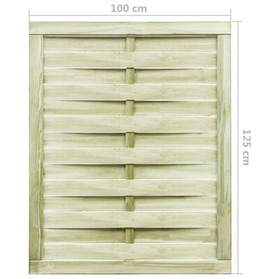 vidaXL Cancello da Giardino Legno di Pino Impregnato 100x125 cm Verde
