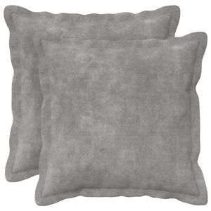 vidaXL Cuscino 2 pz HOUTEN Grigio Chiaro 30 x 30 cm