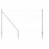 vidaXL Palo della recinzione Argento 25 x 1,4 m (rete 50 mm) Acciaio