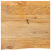 vidaXL Piano Tavolo Bordi Vivi 80x80x3,8 cm in Legno Massello di Mango