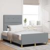 vidaXL Struttura del letto Grigio chiaro 120 x 200 cm Tessuto