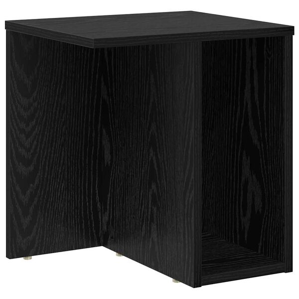 vidaXL Tavolino Rovere Nero 37 x 32 x 40 cm Legno multistrato