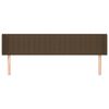 vidaXL Testiera ad Orecchio Marrone Scuro 163x16x78/88 cm in Tessuto