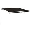 vidaXL Tenda da Sole Retrattile Automatica 400x350 cm Antracite
