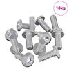 vidaXL Vite con Testa Bloccante 3600 pcs Argento Acciaio