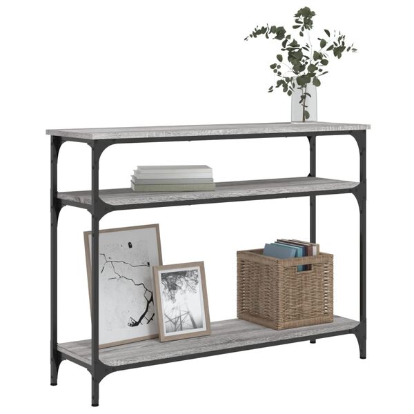 vidaXL Tavolo Consolle Grigio Sonoma 100x29x75 cm in Legno Multistrato