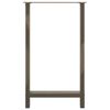 vidaXL Gambe per tavolo da bar in acciaio naturale 2 pz 60x(100-101) cm in acciaio