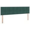vidaXL Letto con Contenitore con materasso Verde Scuro 90 x 200 cm