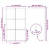 vidaXL Parete Doccia Walk-in Oro 115 x 195 cm vetro temperato
