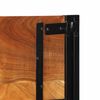 vidaXL Testiera 120 cm in Legno Massello di Acacia e Ferro