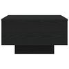 vidaXL Tavolino da salotto Rovere Nero 55 x 55 x 31 cm