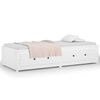 vidaXL Dormeuse senza Materasso Bianca 80x200 cm Legno Massello Pino