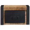 vidaXL Comodino 40x35x25 cm in Legno Grezzo Massello di Mango