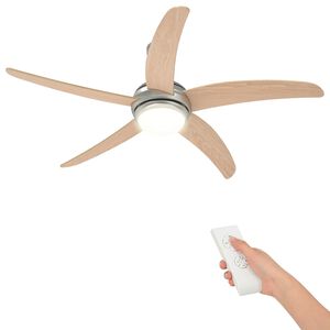 vidaXL Ventilatore da soffitto con luce &Oslash; 130 cm Sonoma