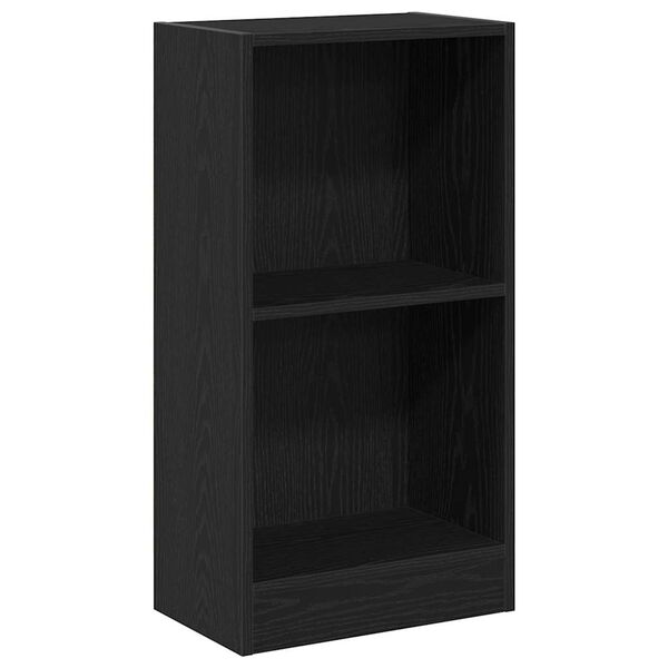 vidaXL Libreria Rovere Nero 40x24x76 cm in Legno Multistrato
