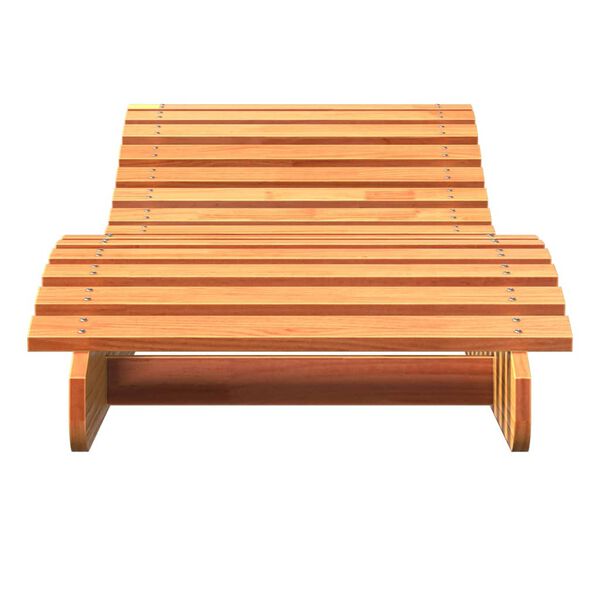 vidaXL Lettino Marrone Cera 205x60x31,5 cm in Legno Massello di Pino