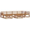 vidaXL Set di divani da esterno 7 pcs Naturale