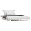 vidaXL Letto senza Materasso Bianco 90x190 cm in Legno Massello Pino