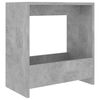vidaXL Tavolino Grigio Cemento 50x26x50 cm in Legno Multistrato