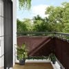 vidaXL Paravento da Balcone Marrone 75x700 cm 100% Poliestere Oxford