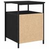 vidaXL Armadio da Notte 2 pcs Rovere Nero 34 x 35,5 x 50 cm