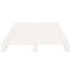 vidaXL Letto a Pallet Bianco 75x190 cm Small Single Legno di Pino
