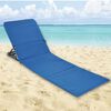 HI Sedia a Stuoia da Spiaggia Pieghevole in PVC Blu