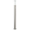 vidaXL Lampada a paletto con sensore 110 cm Acciaio Inox IP44